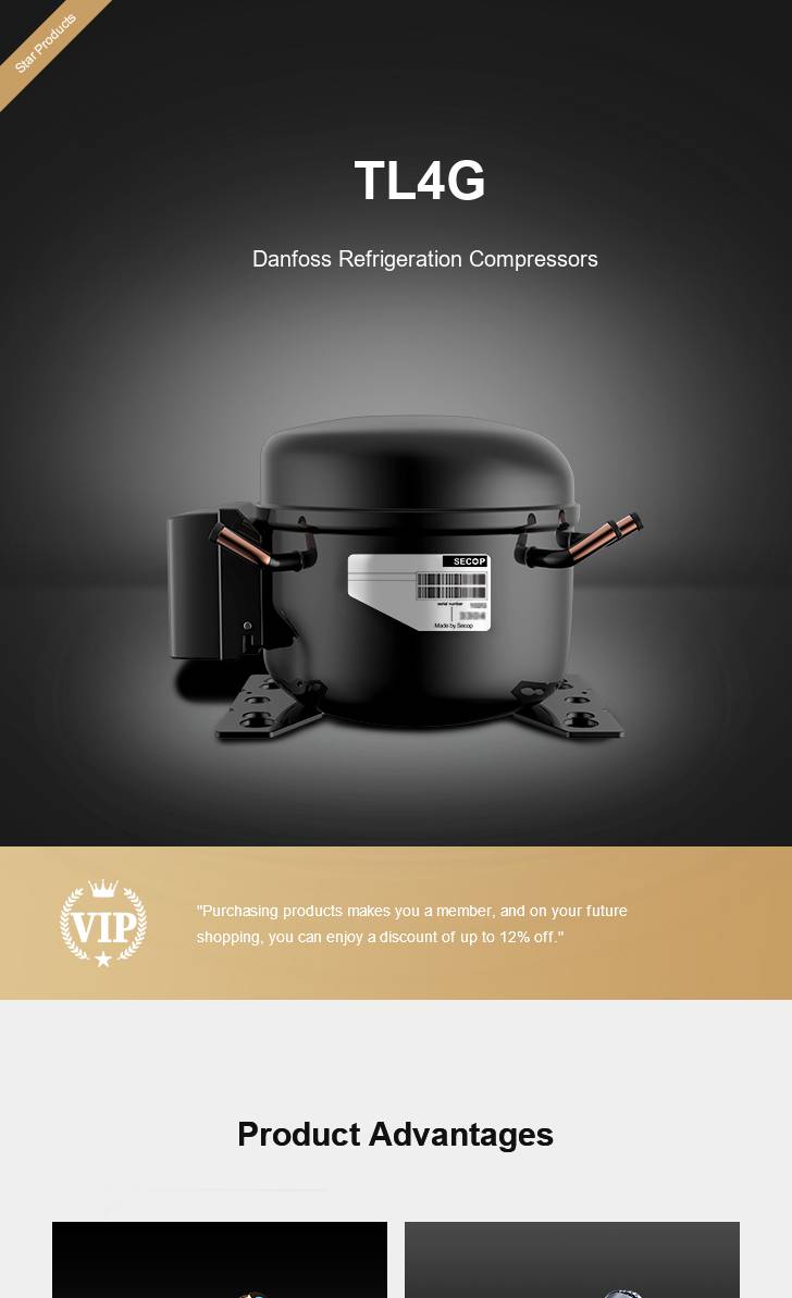Danfoss Compressor TL4G, technical parameters pdf, structure diagram